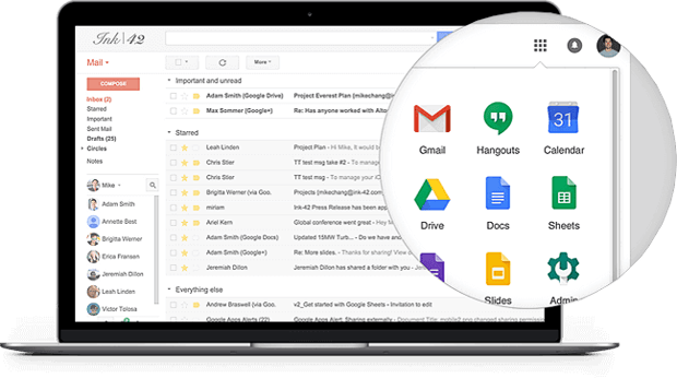 Google Apps Interface Google Apps Interface